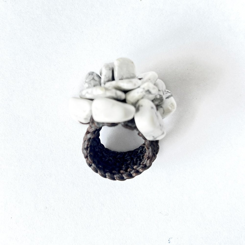Marbled Flower Ring